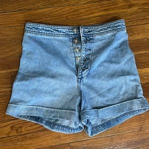 Every (Dillard’s Brand) High Waisted Button Fly Jean Shorts 8